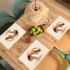 Champignons - Zacht - Beige Placemat vinyl groot -zzsfeer5_Kitchenyeah-website