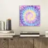 Spiraal - Tie dye - Pasteltinten aluminium wit klein -sfeer1