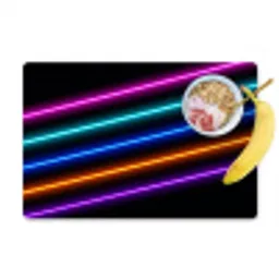 Esthetiek - Retro - Neon Placemat vinyl groot -zzzproduct_Kitchenyeah-website