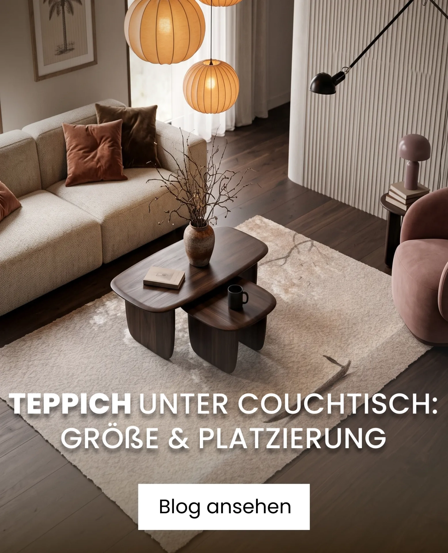 teppich unter couchtisch im wohzimmer