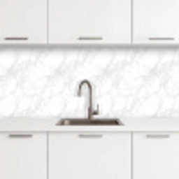 Minimalistisch - Wit - Grijze aders keuken achterwand 2 middel 871 -3d