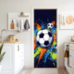 Sport - Ballen - Kleurrijk deurposter klein -sfeer5