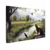 Kat - Beekje - Weide canvas 2cm klein -z3d