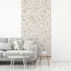 Sierlijk - Bloemen - Beige fotobehang vinyl groot 64 -woonkamer