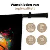 Oranje basketbal te midden van verfspetters Wandkleed katoen klein -sfeer2