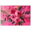 Bloemen - Verf - Roze poster papier klein -3d