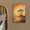 Boom - Landschap - Oranje canvas 2cm klein -sfeer3