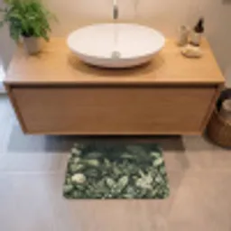 Jungle - Bladeren - Botanisch - Groen Badmat klein -sfeer1