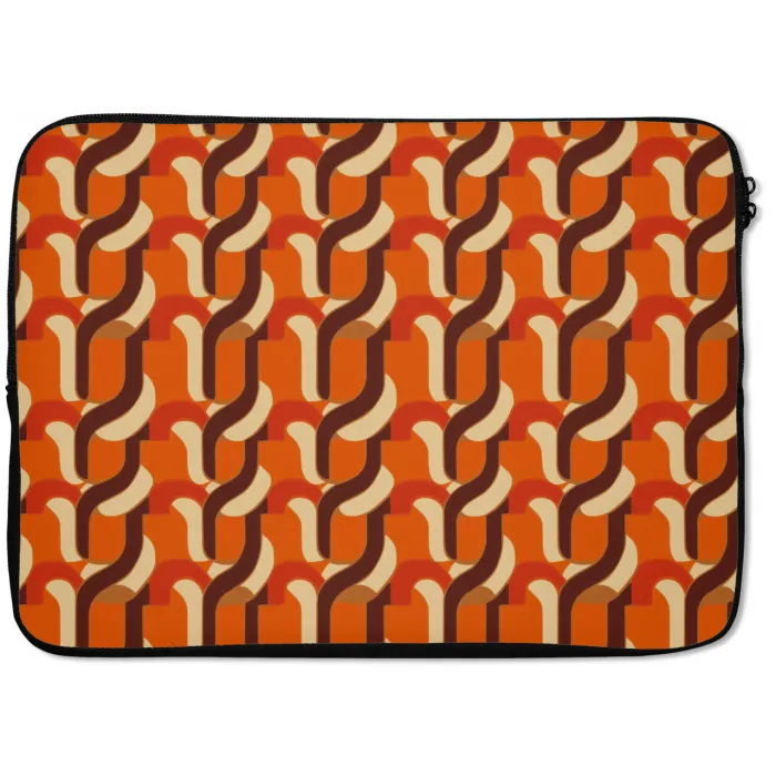 Retro - Modern - Kleurrijk laptophoes neopreen klein 279 -zkaufland3dotto