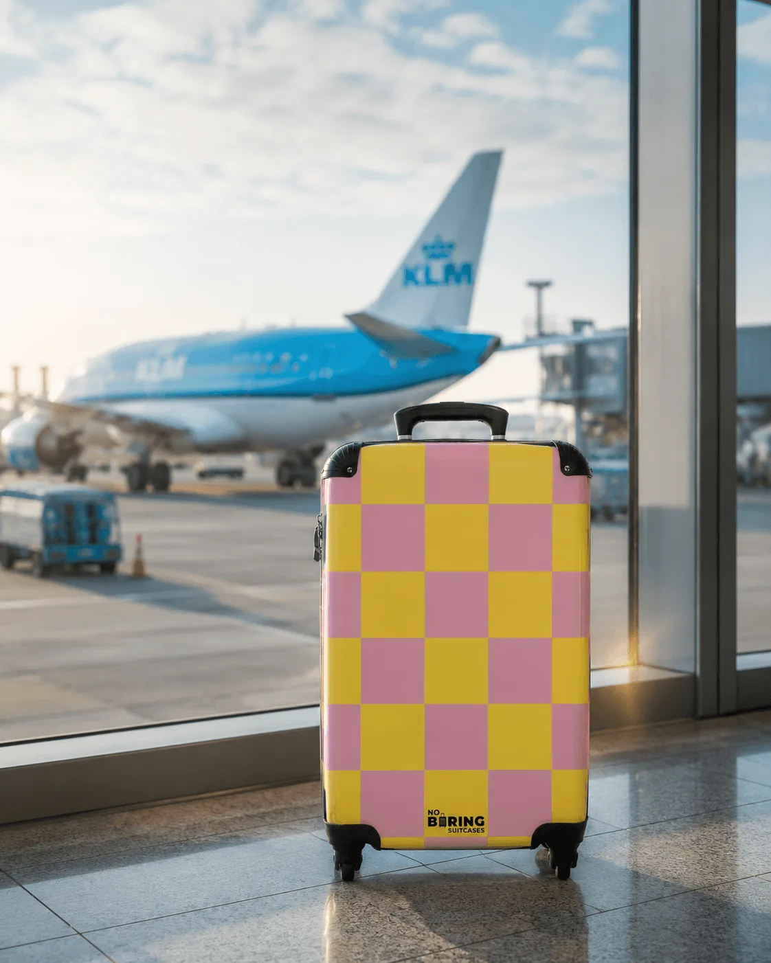 large suitcase at the airport