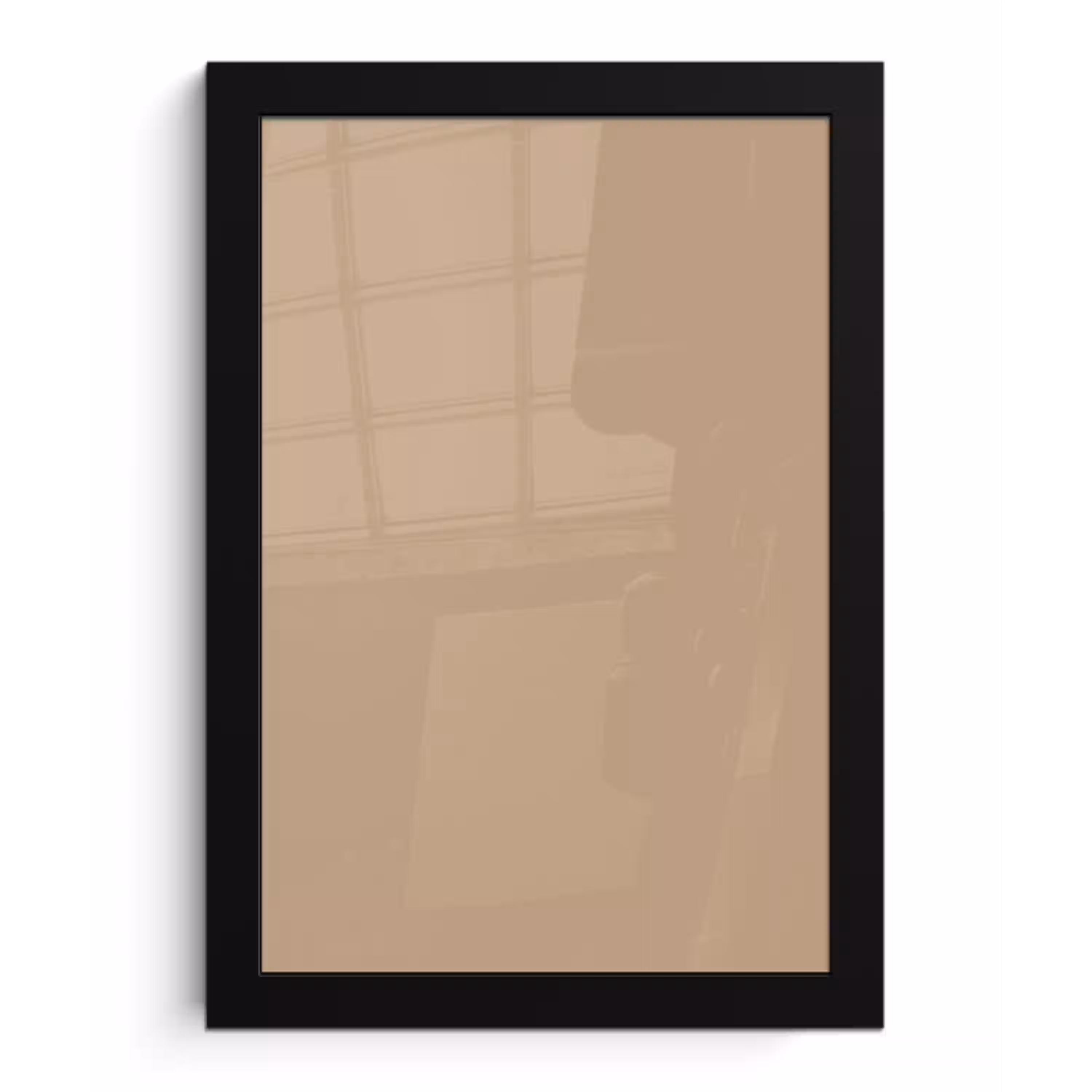 Soft - Taupe - Bruin fotolijst zwart zonder passe partout klein 224 -3d