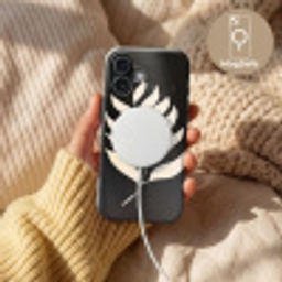 Blad - Wit - Minimalistisch Toughcase MagSafe Apple iPhone 17 klein -USP_MagsafeV