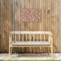 Bloemen - Bladeren - Kleurrijk Tuinposter op houten frame 2 cm dik klein 845 -sfeer4