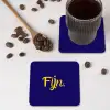 Blauw - Geel - Fijn onderzetter kurk middel -sfeer2