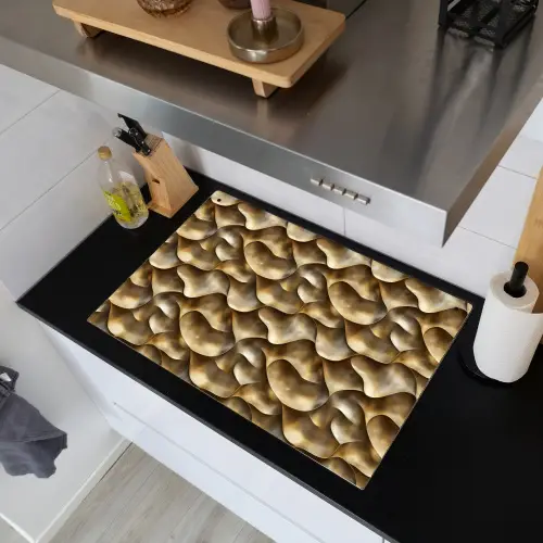 Abstract - Antiek - Goud Inductie beschemer met haakjes klein 777 -sfeer1