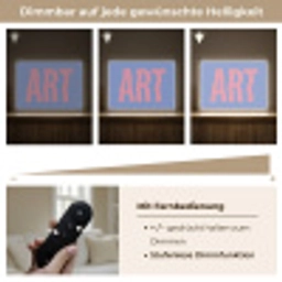 Art - Roze - Blauw Light Box met batterij (Wandlamp) middel -USP_dimbaarDE