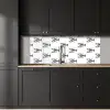 Kreeften - Zwart - Patroon keuken achterwand 2 middel -sfeer1