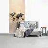 Wereldkaart - Goud - Zwart - Abstract fotobehang vinyl groot -slaapkamer