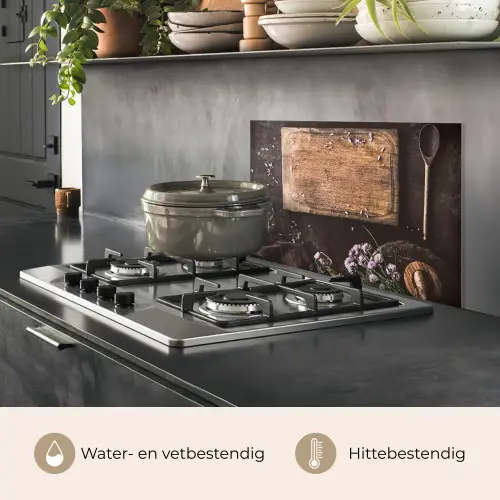 Stilleven met Snijplank keuken achterwand spatscherm klein -usp_NL
