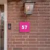 Felroze - Traditioneel Naambord Vierkant klein -sfeer7-XS