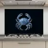 Krab - Delfts blauw - Dieren keuken achterwand spatscherm klein -3d_website