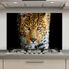 Luipaard - Dieren - Portret - Wilde dieren - Zwart keuken achterwand spatscherm klein -3d_website