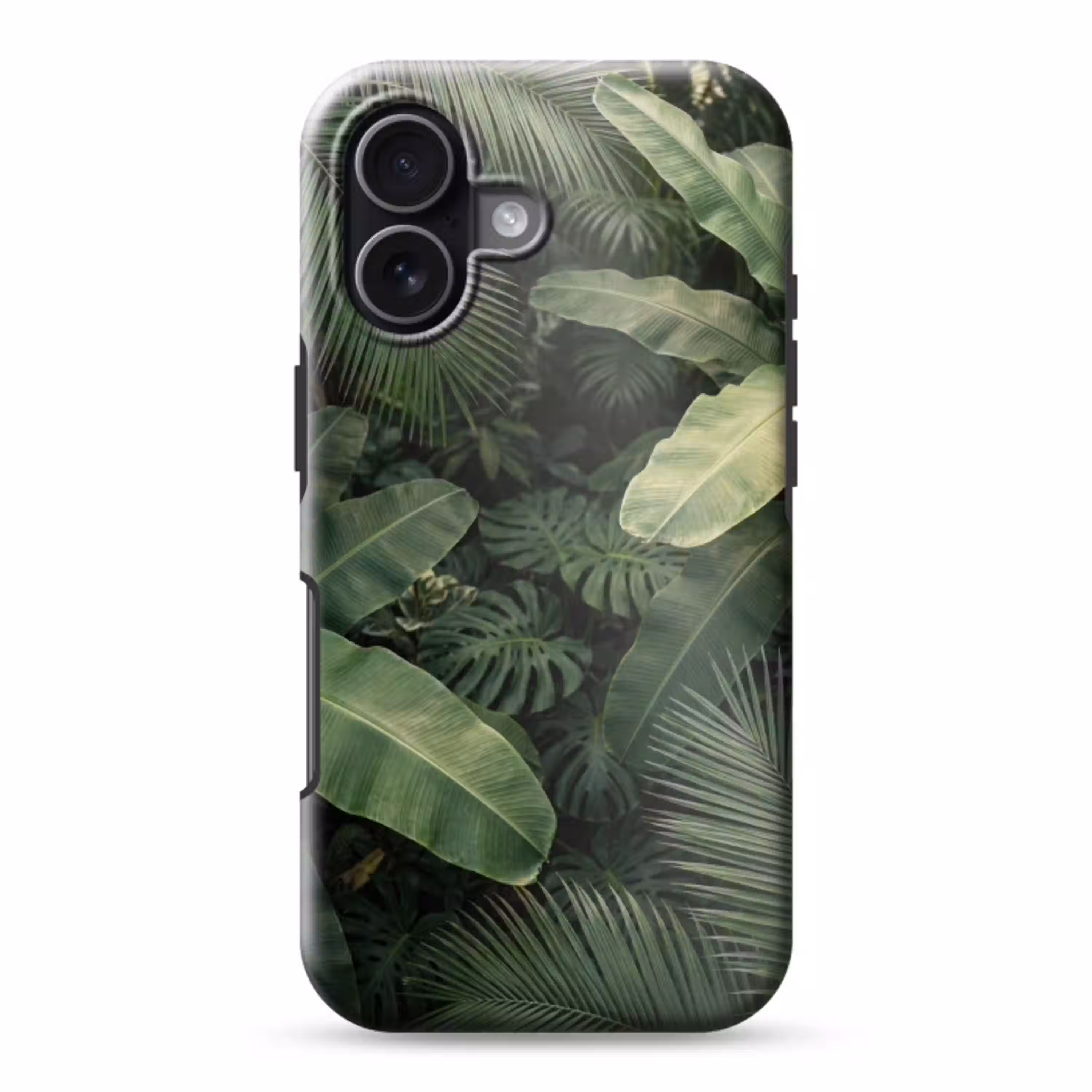 Bladeren - Groen - Tropisch - Natuur Toughcase MagSafe Apple iPhone 17 klein -3d
