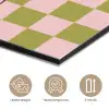 Patroon - Geblokt - Olijfgroen - Amore aluminium wit klein -closeup_NL