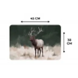 Edelhert - Gewei - Schildering - Rustiek Placemat vinyl groot -specs