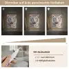 Street art - Tijger - Wit - Graffiti - Dieren Light Box met kabel (Tafellamp) klein -USP_dimbaarDE