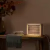 Houtlook - Bruin Light Box met kabel (Tafellamp) klein -sfeer4