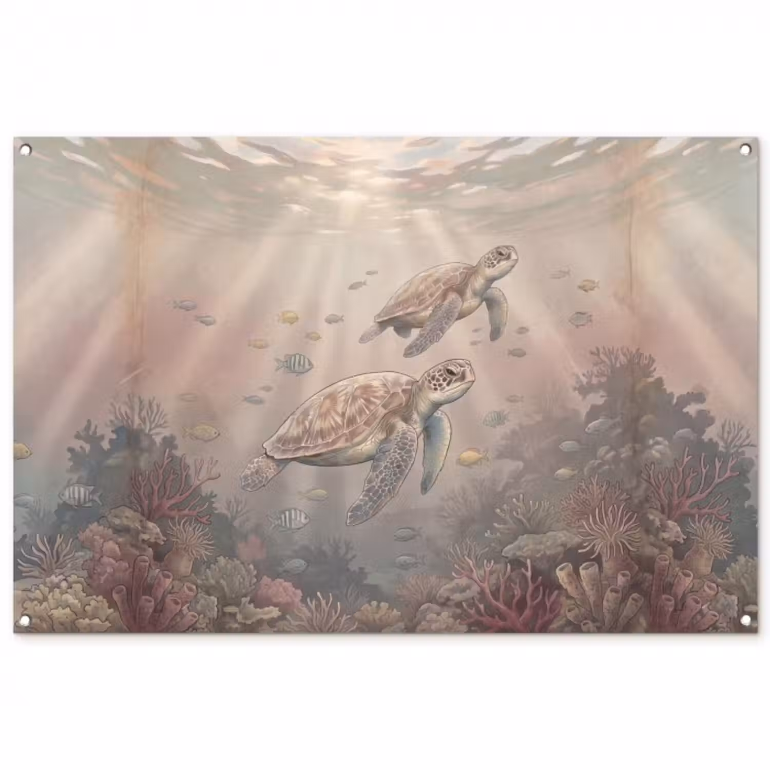 Gartenposter - Tier – Unterwasser – Ozean – Illustration – Meeresleben