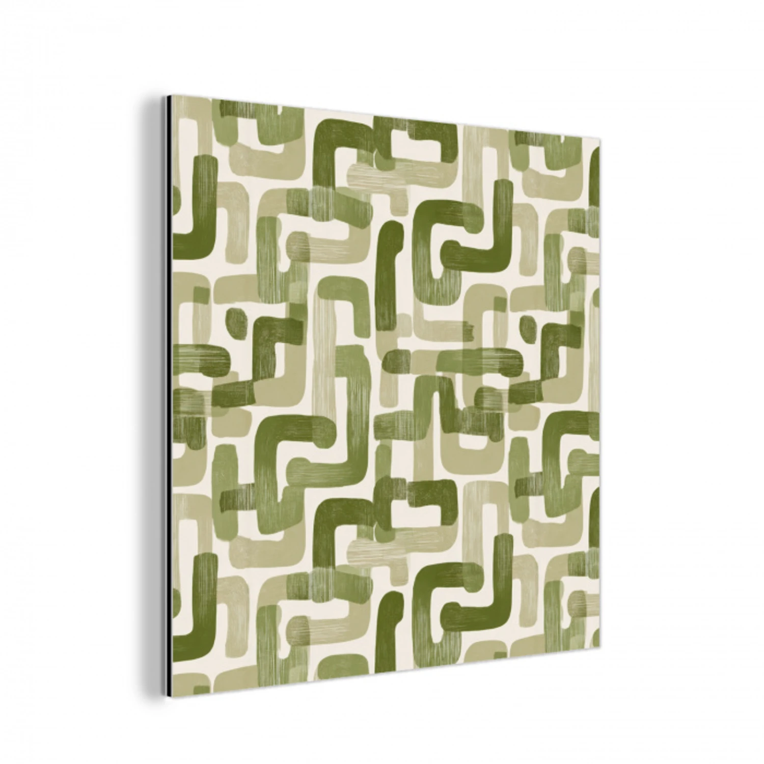 Modern - Grafisch - Groen aluminium wit klein 46 -3d