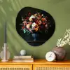 Groot - Bloemen - Vaas - Boeket Wandcirkel Organisch Plexiglas middel -sfeer2
