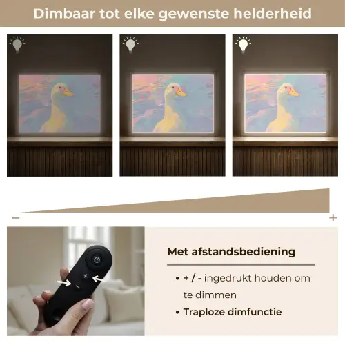 Eend - Zonnebril - Water Light Box met batterij (Wandlamp) middel -USP_dimbaarNL