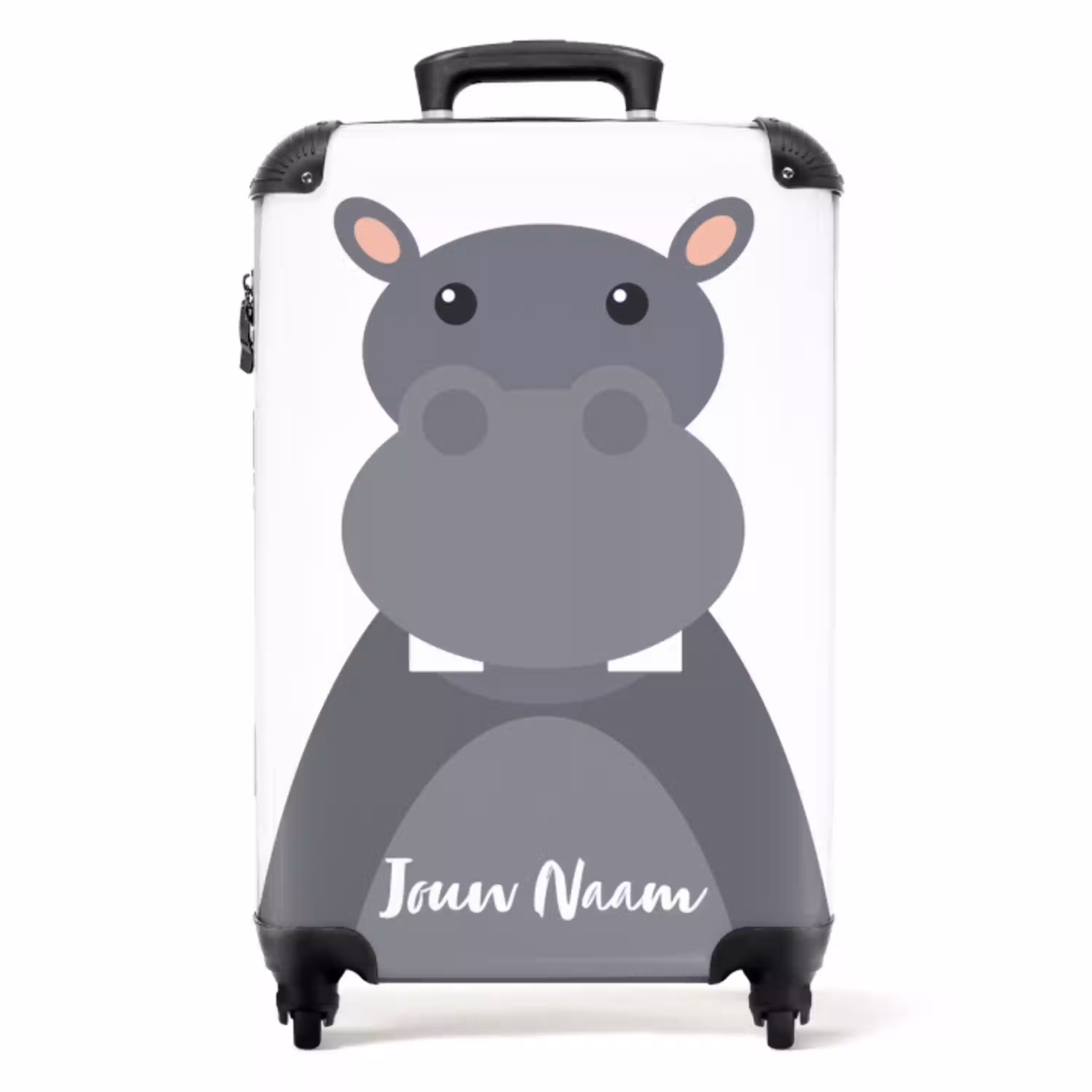 Nino nijlpaard NBS - Handbagage koffer - Kinderen Unisex middel -productfoto_recht