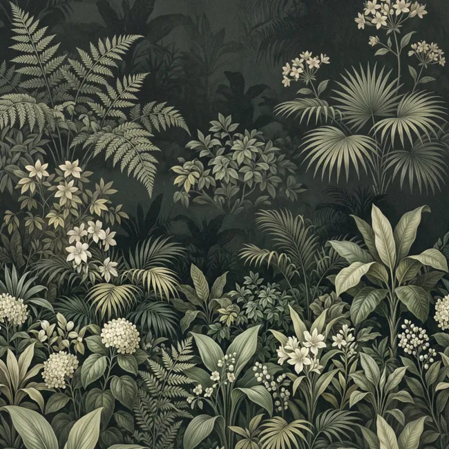 Behang - Jungle - Bladeren - Botanisch - Groen