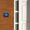 Blauwe rozen - Traditioneel Naambord Rechthoek middel -sfeer3-rechthoek-S