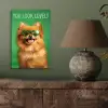 Hond - Zonnebril - Valentijn - Love aluminium wit klein -sfeer2