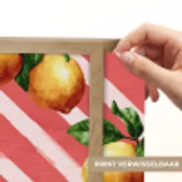 Citroen - Geïllustreerd - Oranje Light Box met batterij (Wandlamp) middel 907 -USP_websiteprintNL
