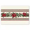 Kerststrook - Poinsettia - Rood - Groen Placemat vinyl groot -zzsfeer1_Kitchenyeah-website