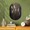 Siergras - Pluimen - Verlichting - Zwart Wandcirkel Ovaal Forex klein -sfeer2