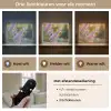 Sierlijke - Vlinder - Paarse - Bloemen Light Box met batterij (Wandlamp) middel -USP_lichtkleurNL