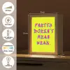 Quote - Minimalistisch - Kleurrijk Light Box met kabel (Tafellamp) klein -USP_NL