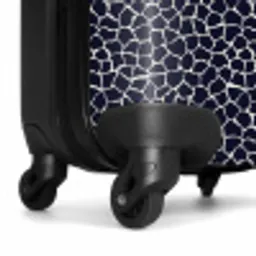 Dieren print giraf blauw NBS - Handbagage koffer - Kinderen Unisex middel -wiel