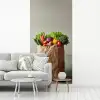Papieren - Boodschappen - Groente - Kleurrijk fotobehang vinyl groot -woonkamer