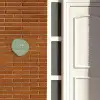 Effen olijfgroen - Klassiek Naambord Organisch middel -sfeer3