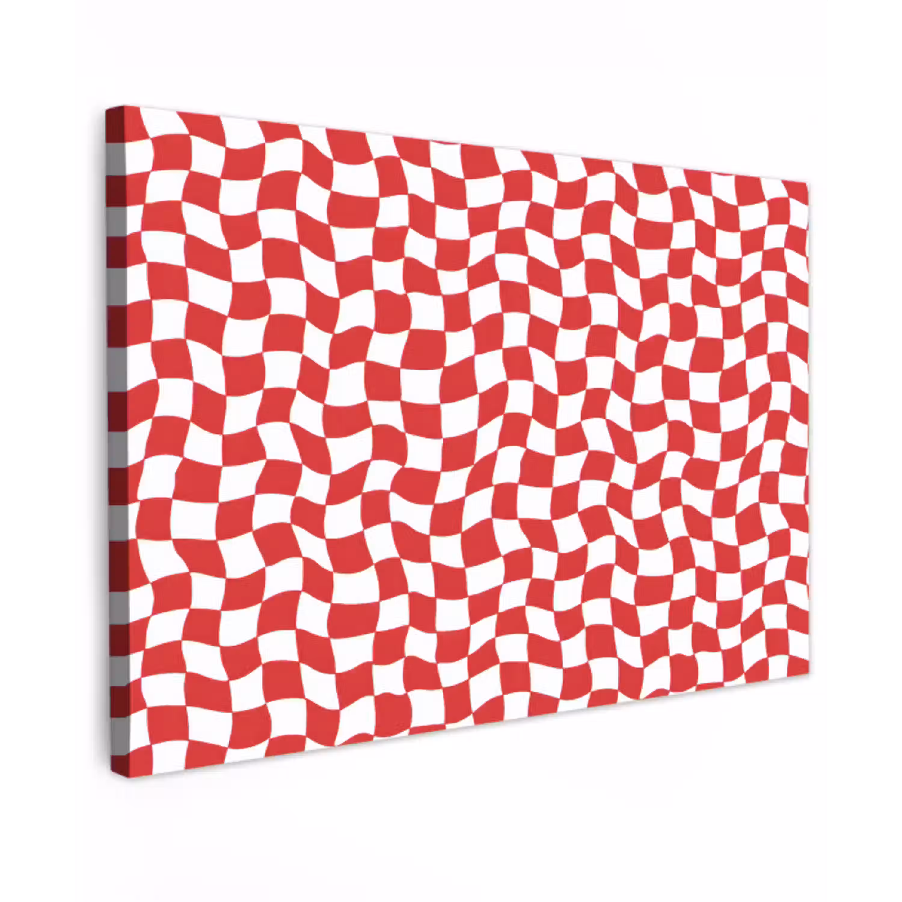 Golvend - Patroon - Rood canvas 2cm klein 34 -z3d