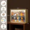 Gracht - Huizen - Kunst - Art Light Box met batterij (Wandlamp) middel -USP_websiteoverzichtNL