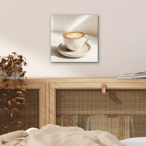 Cappuccino - Schuim - Schotel - Beige aluminium wit klein -sfeer3